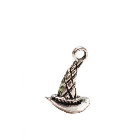 Zawieszka metalowa Charms ScrapBerry's Kapelusz Czarodzieja Srebro, 16mm